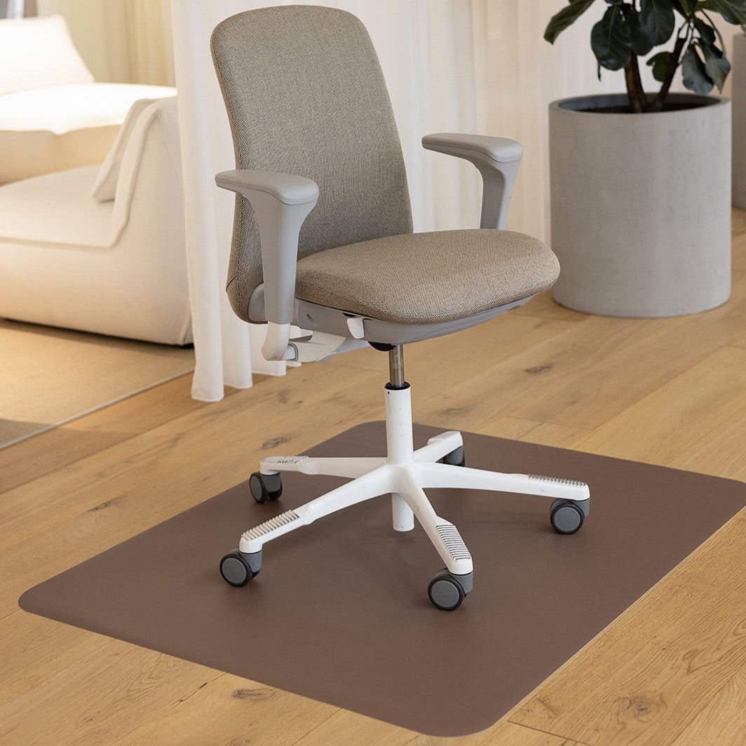 Office Chair Floor Mat - Walnut