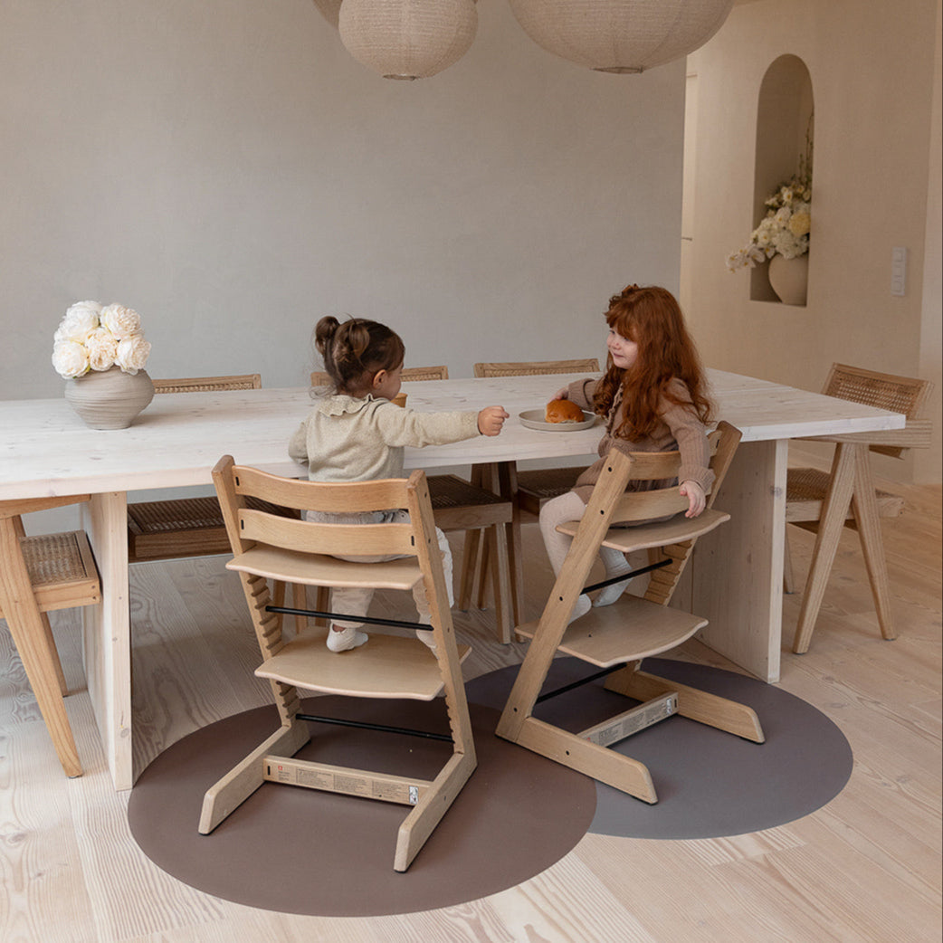 High Chair Floor Mat - Walnut