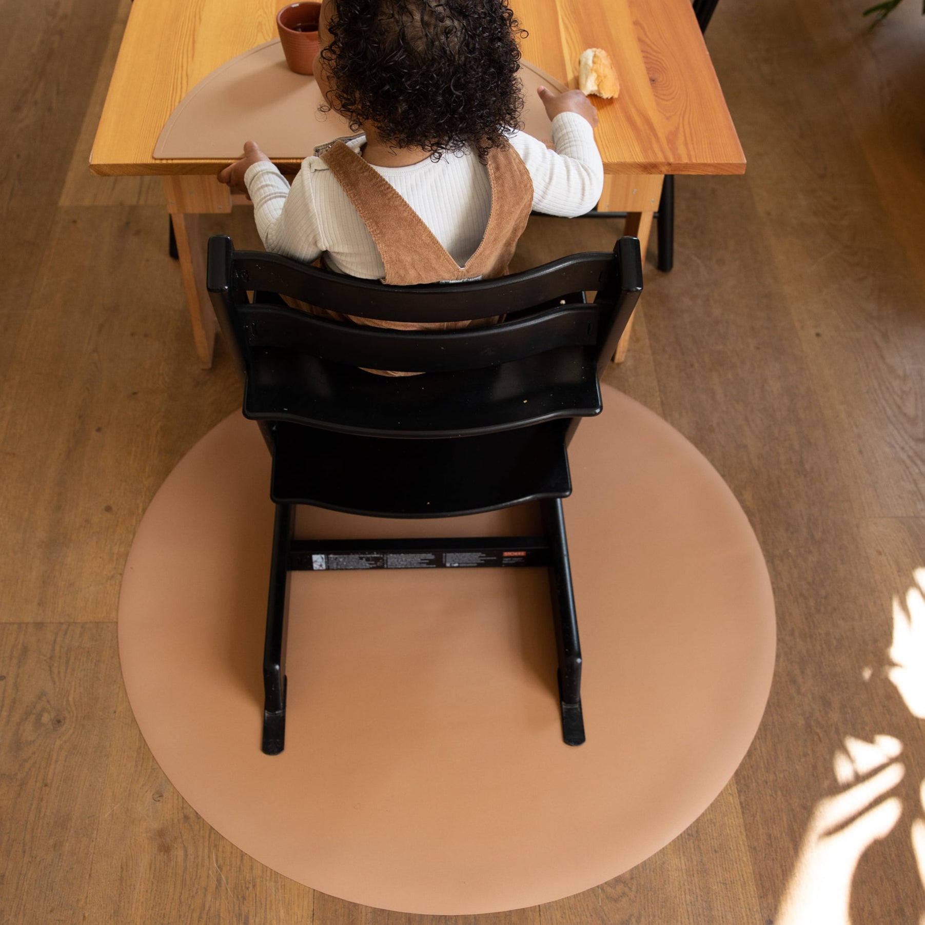 High Chair Floor Mat - Rust