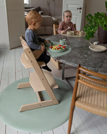 Floor mat for high chair - Olive