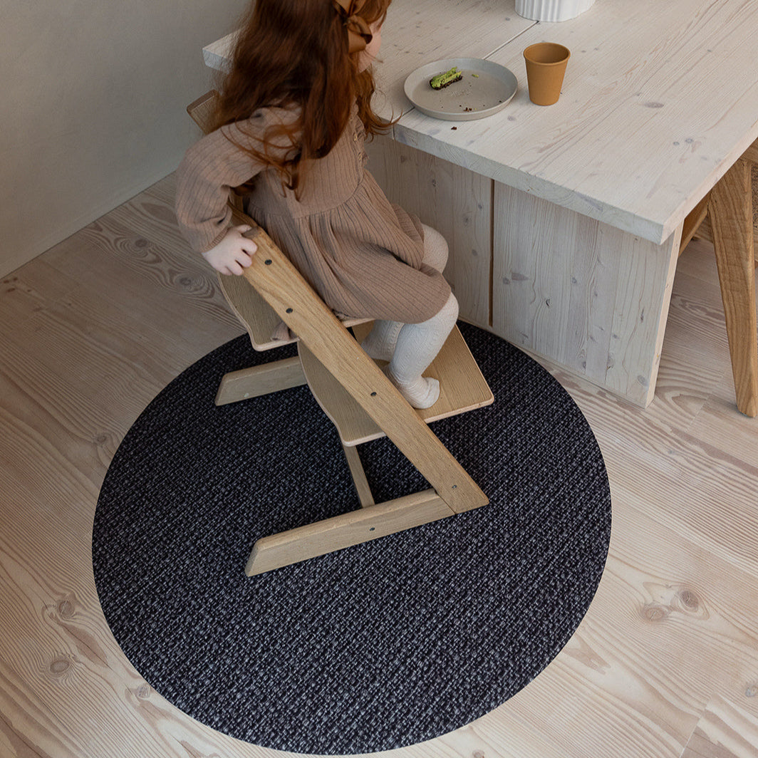 Floor mat for high chair - Clay